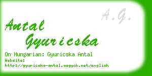 antal gyuricska business card